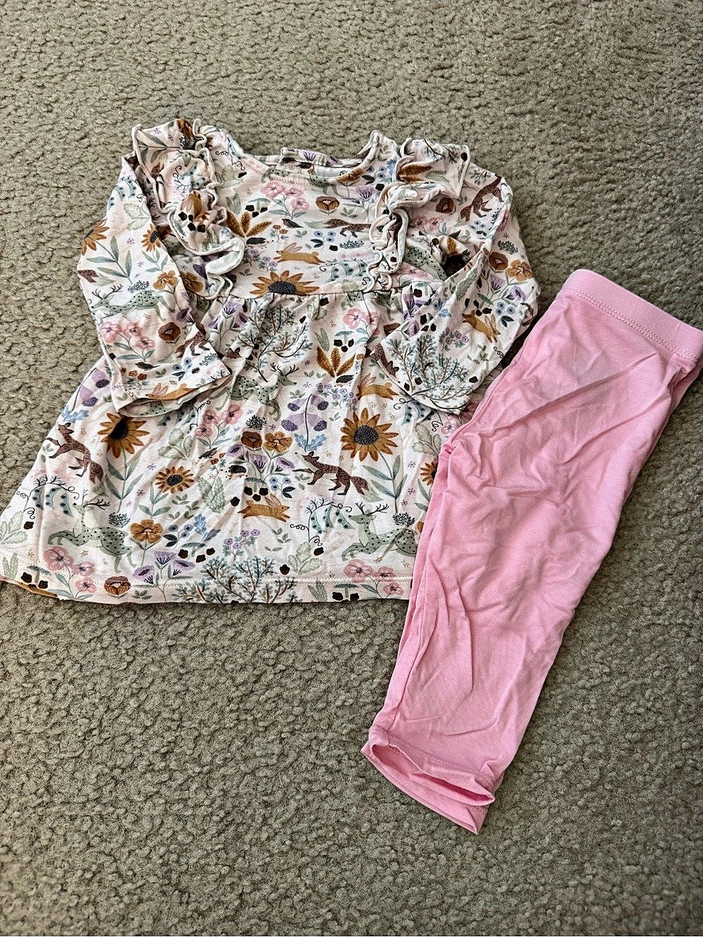magnetic me Flora Magnetic Dress & Legging Set Pink Baby 3-6 Months